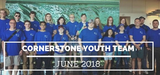 JUNE TEAM – CORNERSTONE YOUTH – UPDATE # 2